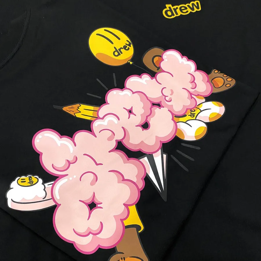 Doodle Joy Pink Drew House Áo Thun Unisex Drew House Doodle Joy SS