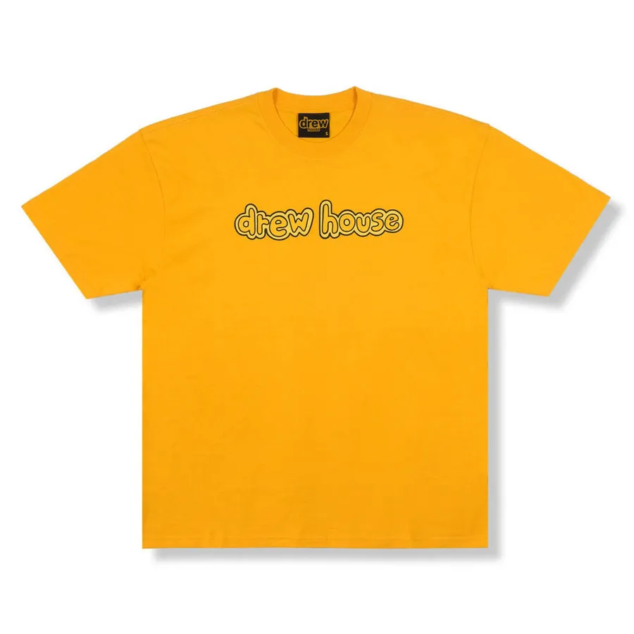 Áo Thun Unisex Drew House Logo Golden Yellow T-Shirt Màu Vàng