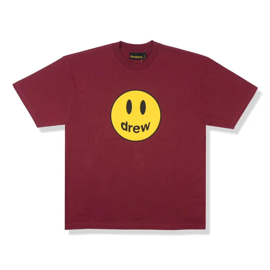 Áo Thun Unisex Drew House Mascot SS T-Shirt Burgundy Màu Đỏ Mận