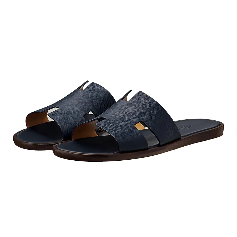 Dép Hermès Izmir Sandal Marine Màu Xanh Navy Size 40