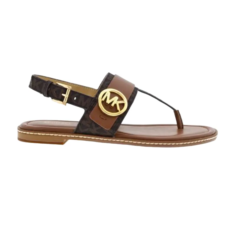 Dép Sandal Nữ Michael Kors MK Carmen Thong Sandals Brown 49S2CRFA1B Màu Nâu Size 6