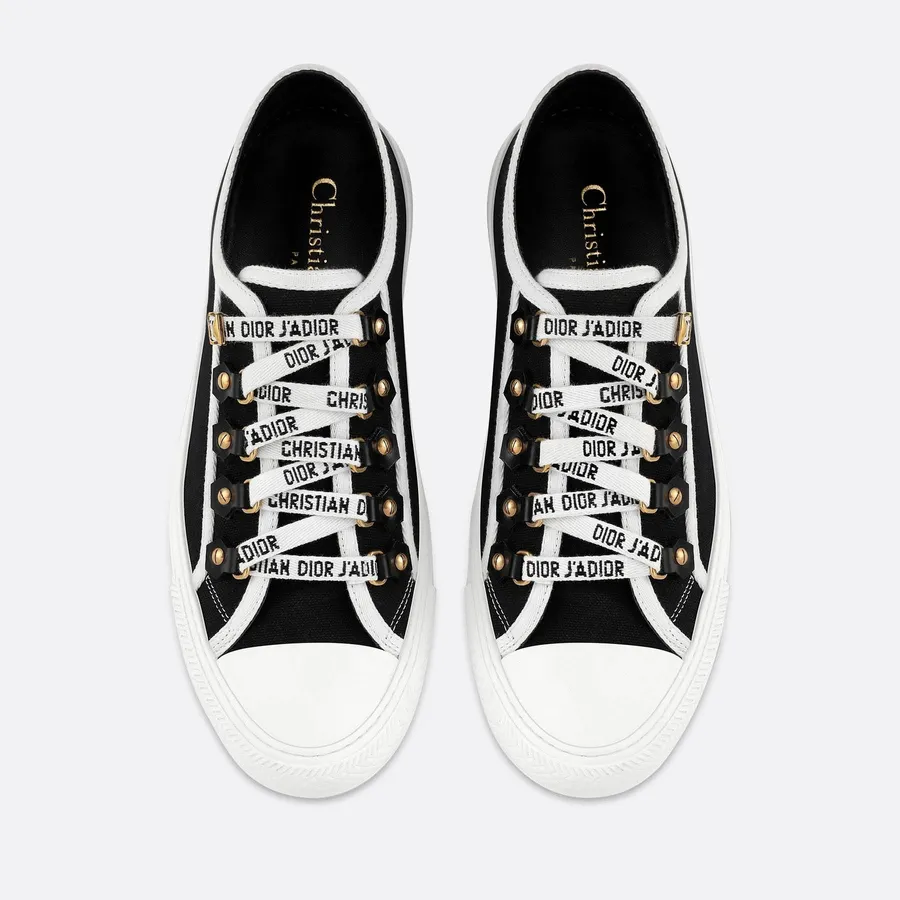 Giày Sneaker Dior Walk'nDior Black Cotton Canvas KCK177CVA_S12X