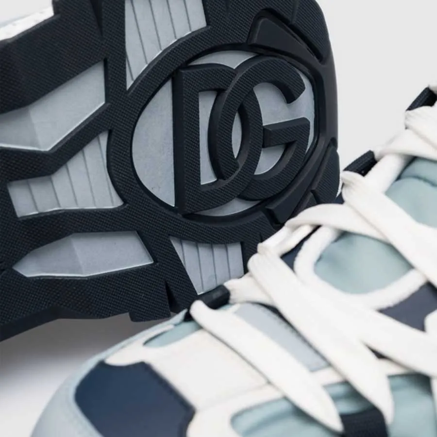 Giày Sneaker Nam Dolce Gabbana D&G Airmaster Combo With Logo Màu Xanh  Trắng