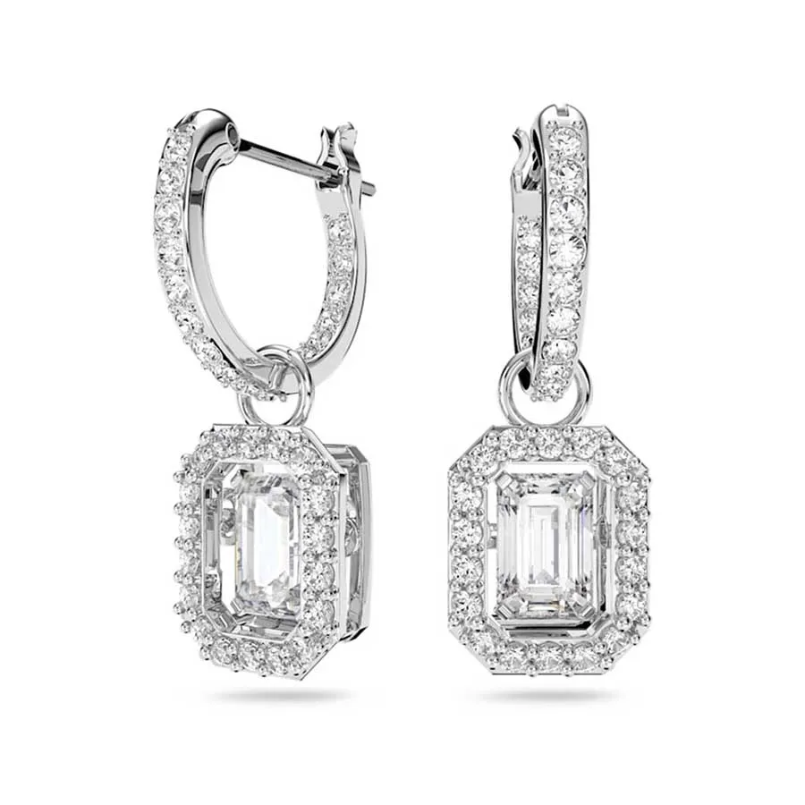 Khuyên Tai Nữ Swarovski Millenia Drop Earrings Octagon Cut, White ...