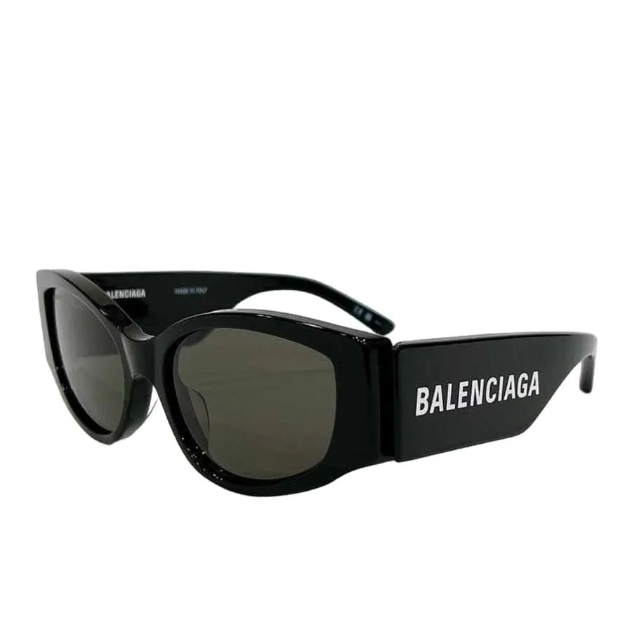 Balenciaga - Kính Mát Nữ Balenciaga BB0258S 001 Black Grey Màu Đen Xám - Vua Hàng Hiệu