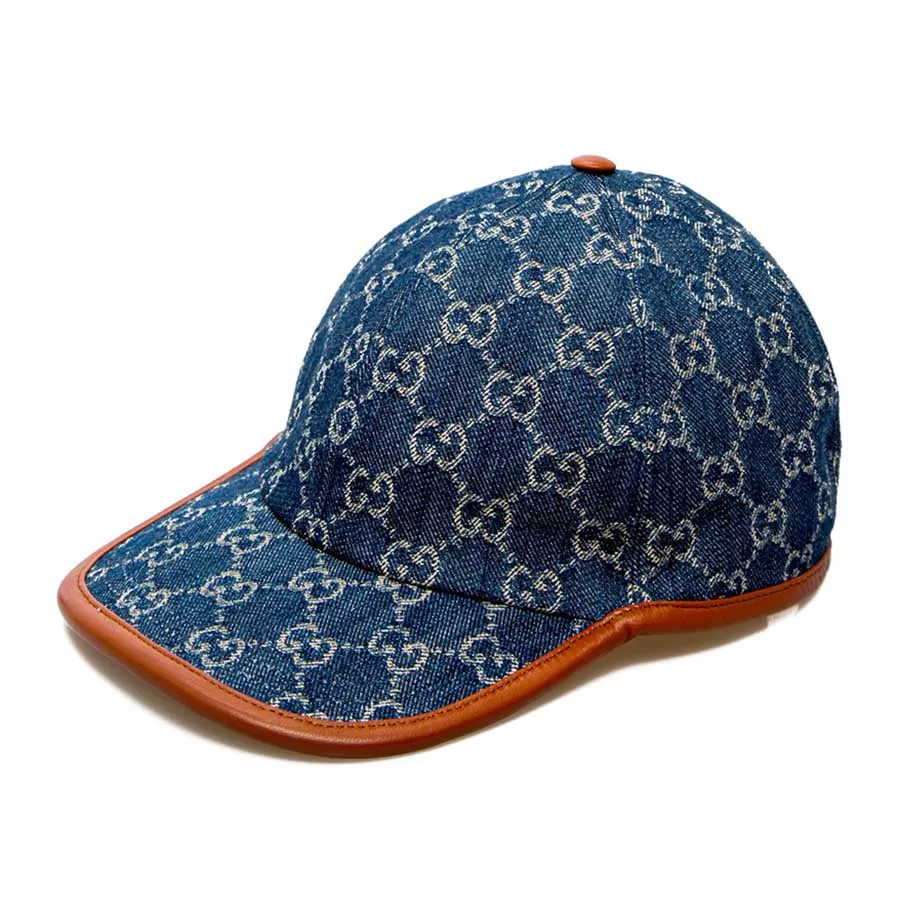 Mũ nón Xanh Denim - Mũ Gucci GG Baseball Hat Blue Ivory 656206-4HAC3-4264 Màu Xanh Denim Size S - Vua Hàng Hiệu