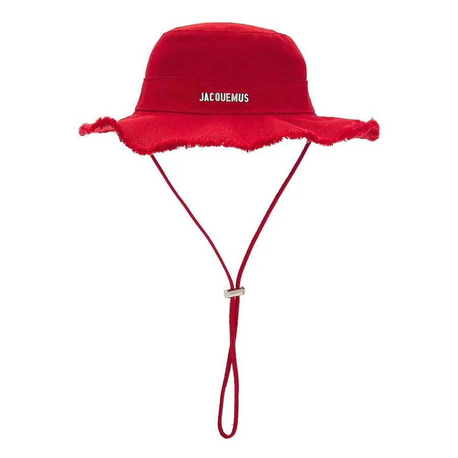 Mũ nón Đỏ - Mũ Jacquemus Red Le Bob Artichaut Bucket Hat Màu Đỏ - Vua Hàng Hiệu