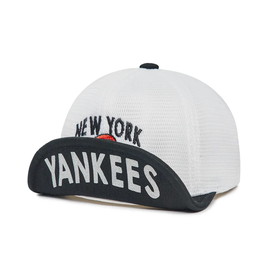 Mũ nón MLB Trẻ em - Mũ Trẻ Em MLB Mile New York Yankees 7AWRE0233-50WHS Màu Đen Trắng - Vua Hàng Hiệu