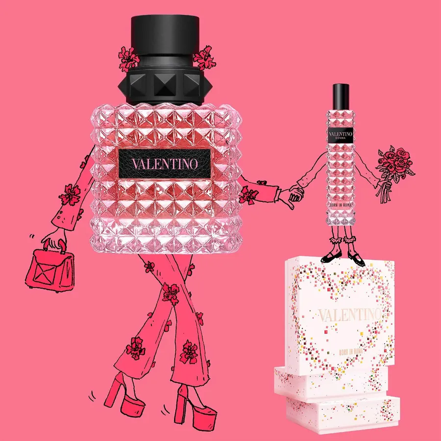 Set Nước Hoa Nữ Valentino Donna Born In Roma EDP ( 50ml + 15ml
