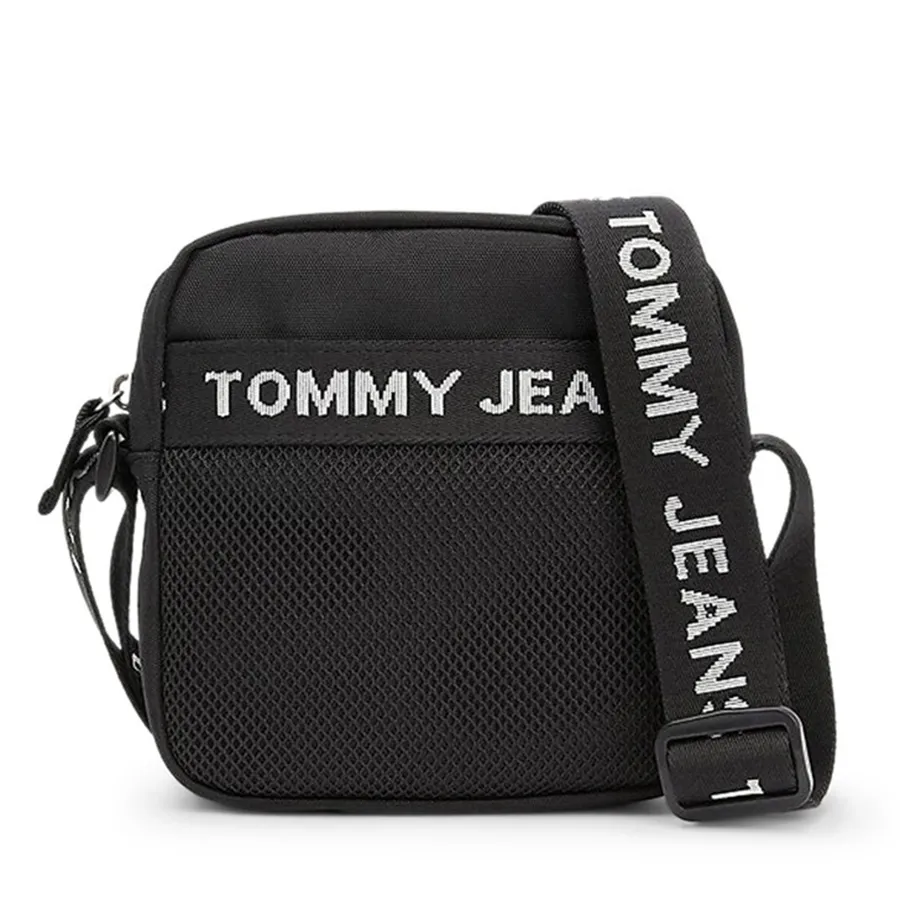 Túi xách Tommy Hilfiger - Túi Đeo Chéo Nam Tommy Hilfiger Essential Square Reporter Bag AM0AM10901_BDS Màu Đen - Vua Hàng Hiệu