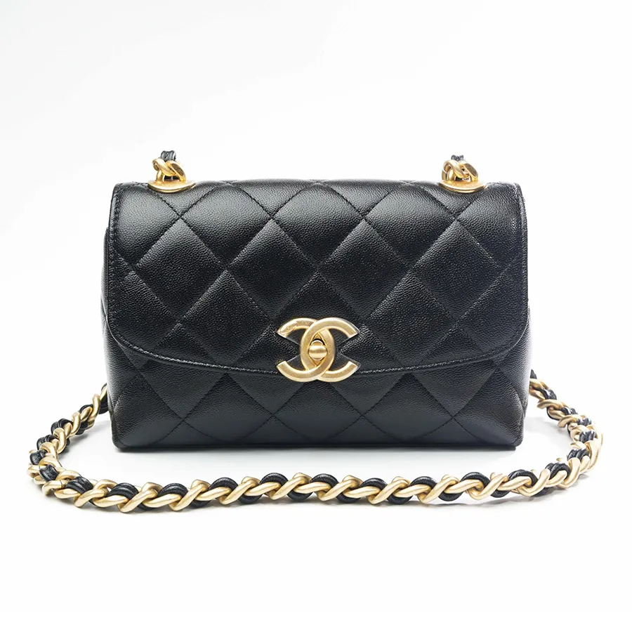 Túi Đeo Chéo Nữ Chanel Flap Bag Màu Đen Vua Hàng Hiệu