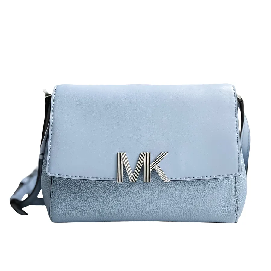 Túi Đeo Chéo Nữ Michael Kors MK Montgomery Crossbody Bag Màu Xanh Baby
