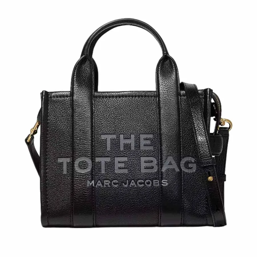Túi xách Marc Jacobs - Túi Tote Nữ Marc Jacobs The Leather Mini Bag Màu Đen - Vua Hàng Hiệu