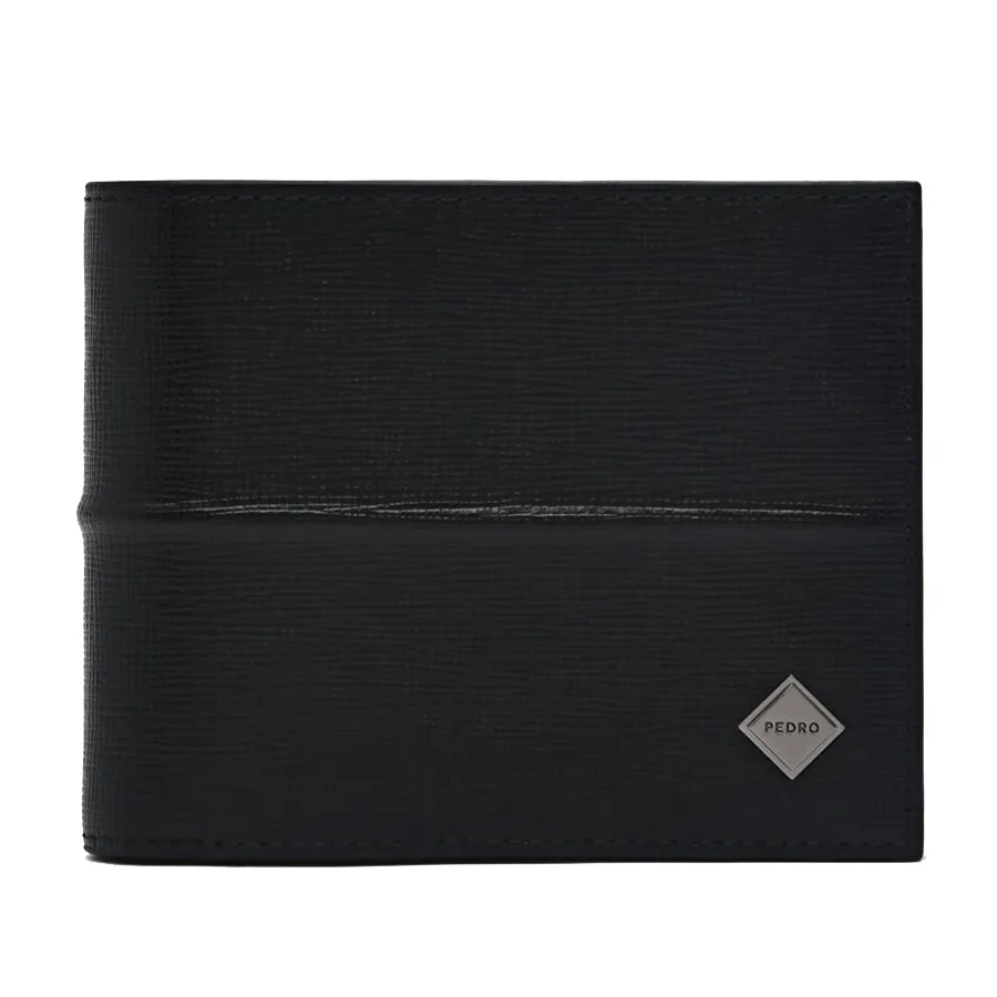 Ví Nam Pedro Embossed Leather Bi-Fold Wallet With Insert 15940238 Màu Đen