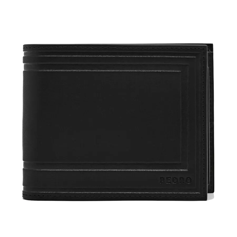 Ví Nam Pedro Leather Bi-Fold Wallet With Insert 15940231 Màu Đen