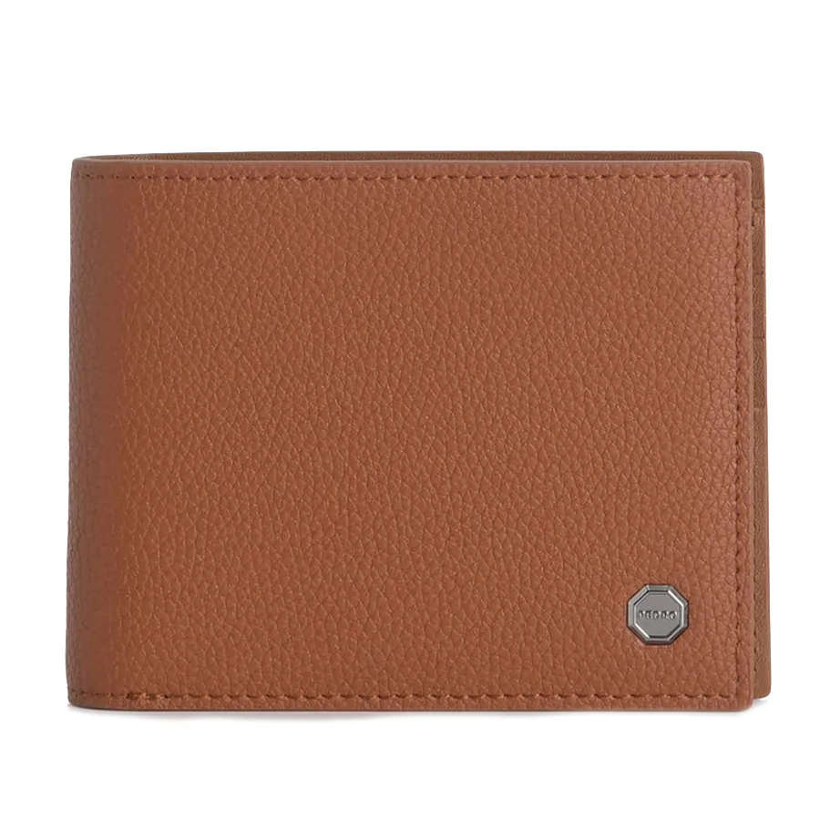 Ví Nam Pedro Textured Leather Bi-Fold Wallet with Insert – Cognac 15940204 Màu Nâu
