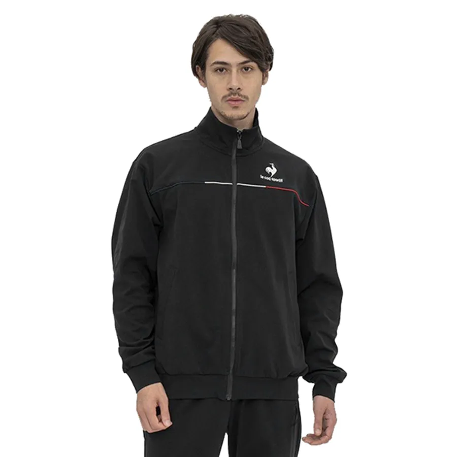 Áo Khoác Nỉ Nam Le Coq Sportif Golf QMMTJF01-BLK Màu Đen Đặt Mua