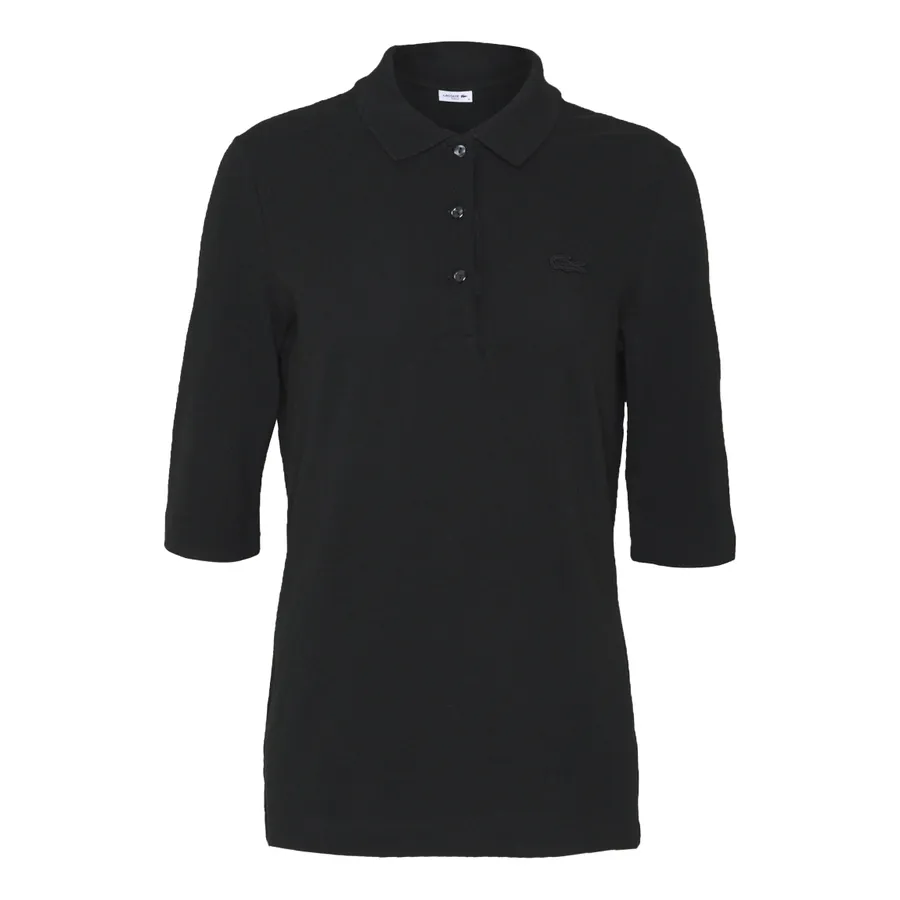 Áo Polo Nữ Lacoste Women's Polo Slim Shirts PF0503031 Màu Đen Size 34