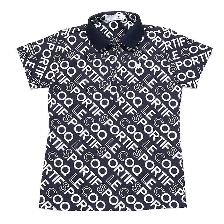 Áo Polo Nữ Le Coq Sportif Golf Women's Short Sleeve Shirt QGWVJA08 Màu Xanh  Navy