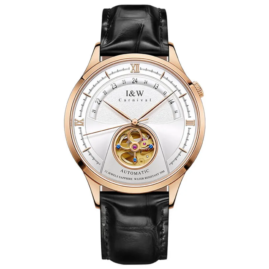 Đồng Hồ Nam I&W Carnival 525G1 Automatic Màu Đen Vàng