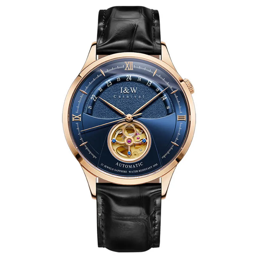 Đồng Hồ Nam I&W Carnival 525G2 Automatic Màu Xanh Đen