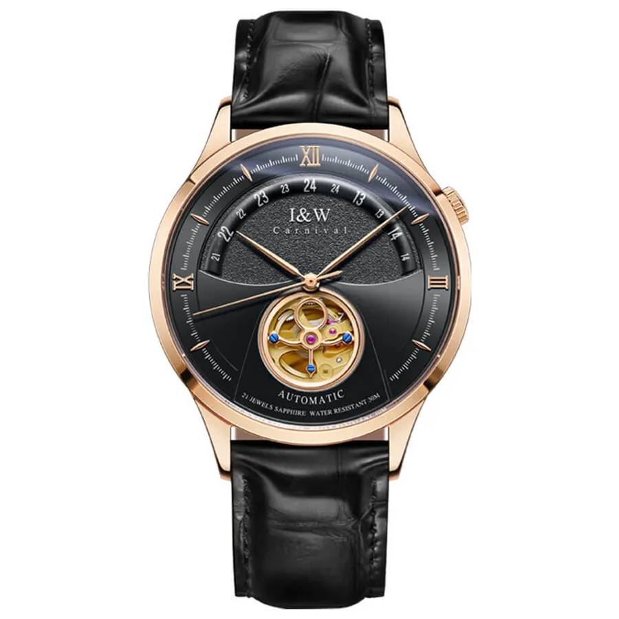 Đồng Hồ Nam I&W Carnival 525G3 Automatic Màu Đen
