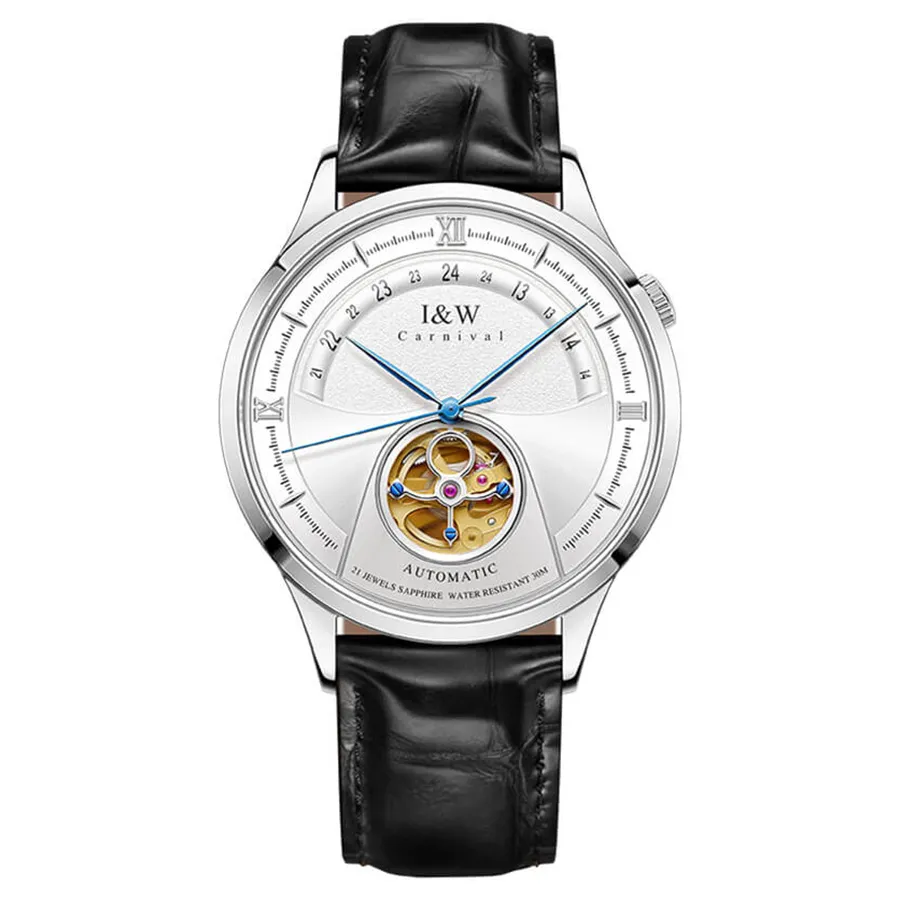 Đồng Hồ Nam I&W Carnival 525G4 Automatic Màu Đen Bạc