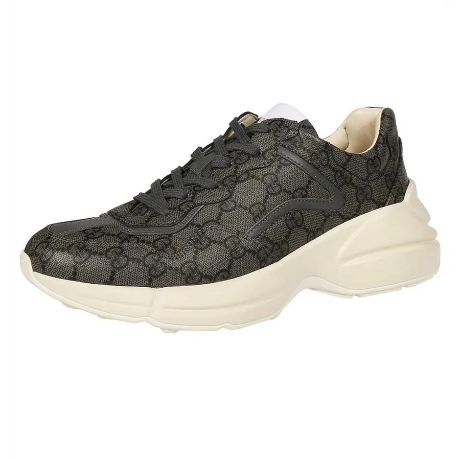 Giày Sneaker Nam Gucci Men's Gray Rhyton GG Supreme Sneakers Màu Xám ...
