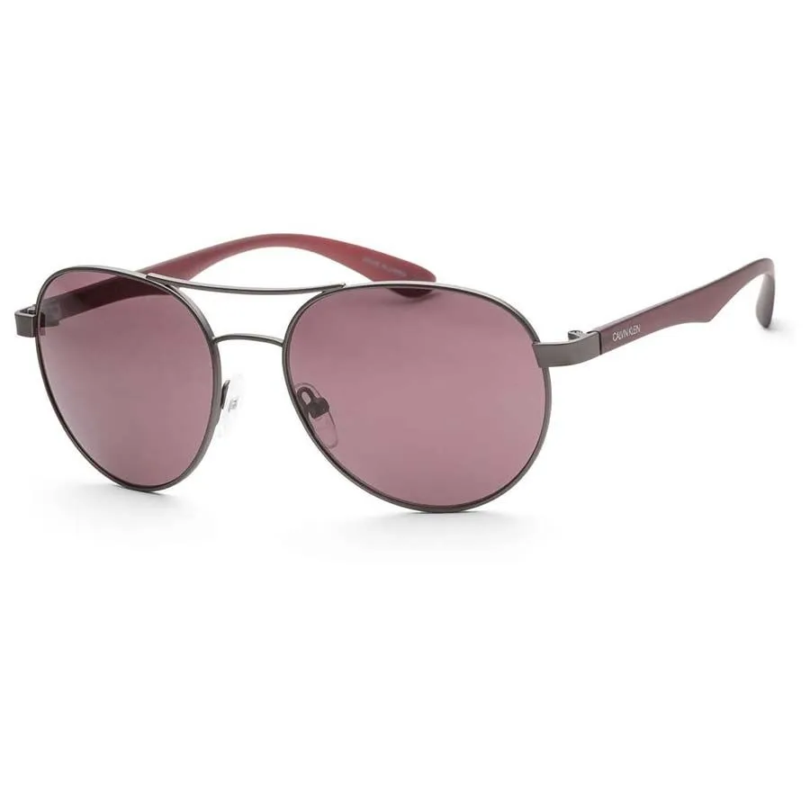 Kính mắt - Kính Mát Nữ Calvin Klein Women's Sunglasses CK19313S-008 Màu Đỏ Xám - Vua Hàng Hiệu