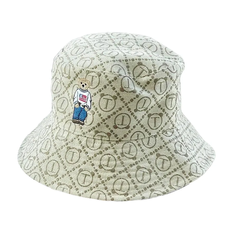 Mũ nón Vải dệt - Mũ TTWN BEAR MZ057 Màu Khaki - Vua Hàng Hiệu
