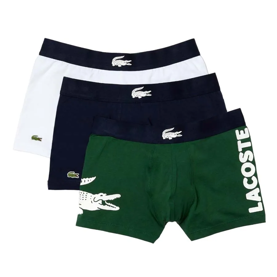 Thời trang Nhiều màu - Set 3 Quần Lót Nam Lacoste Men's Mismatched Stretch Cotton Trunk 3-Pack 5H1803P52 Size 3 - Vua Hàng Hiệu