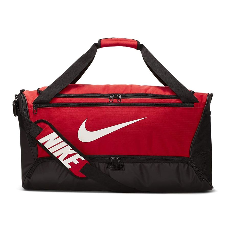 Túi Trống Nike Brasilia Duffel Bag Small 41L Black/Red BA5957-657 Màu Đen Đỏ