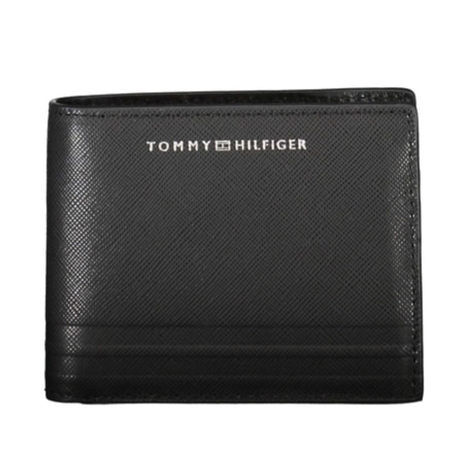 Ví Nam Tommy Hilfiger Th Business Leather Wallet AM0AM10981 NERO BDS Màu Đen