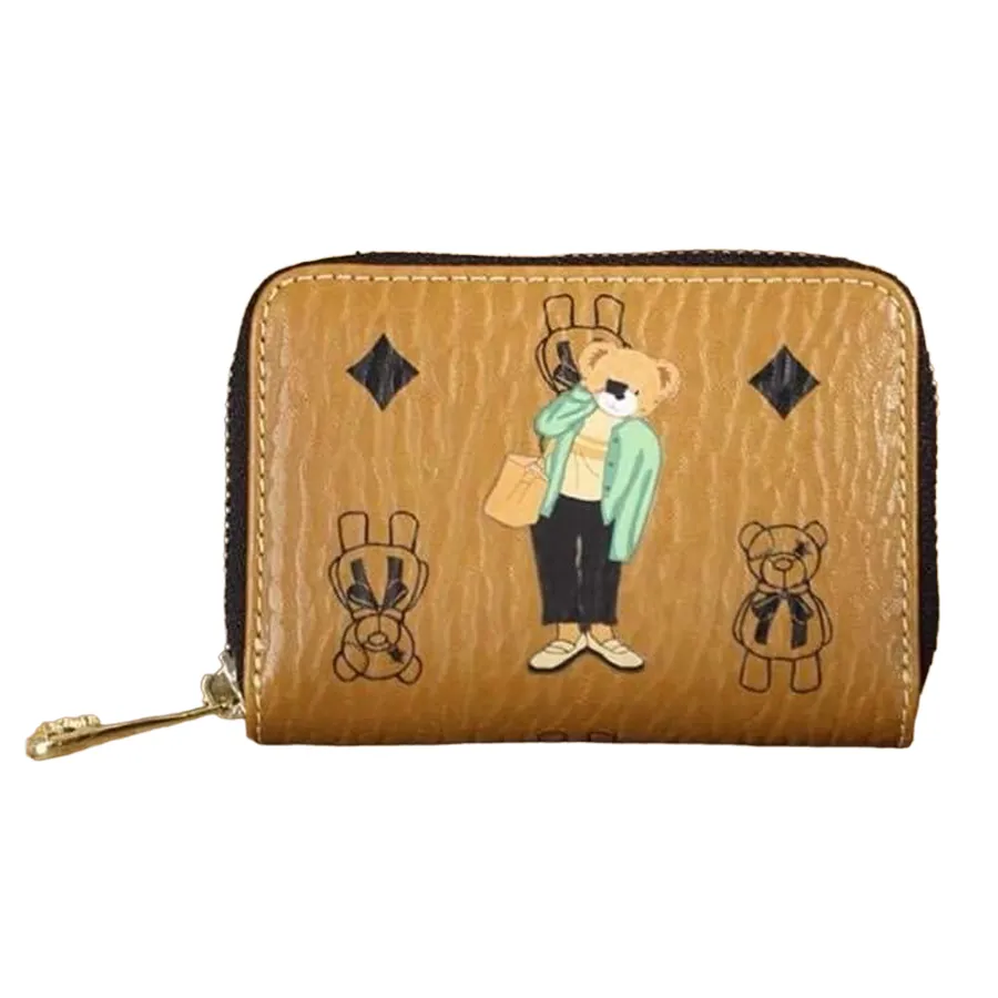 Ví Nữ TTWN BEAR Đựng Thẻ Kéo Khoá TT2195 TT2235 Màu Nâu