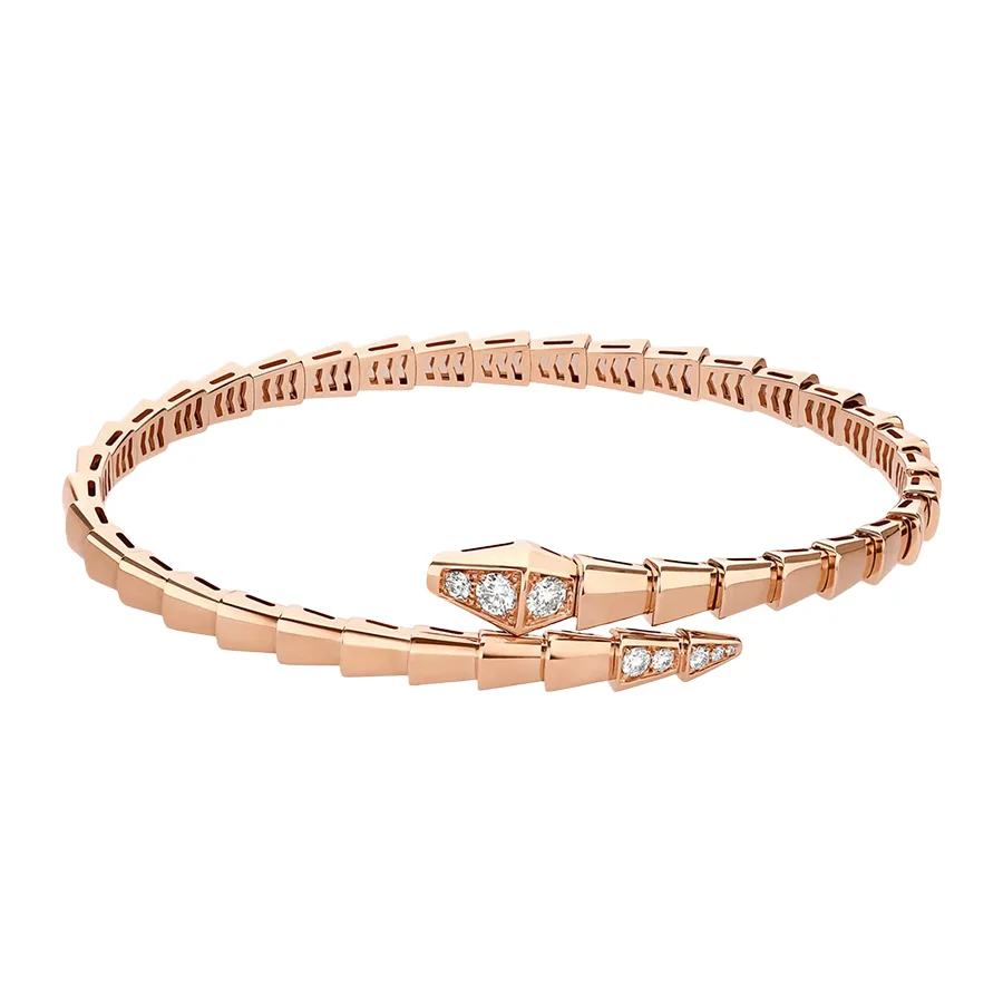 Bvlgari - Vòng Đeo Tay Nữ Bvlgari Serpenti Viper Bracelet Rose Gold 360707 Màu Vàng Hồng (Chế Tác) - Vua Hàng Hiệu