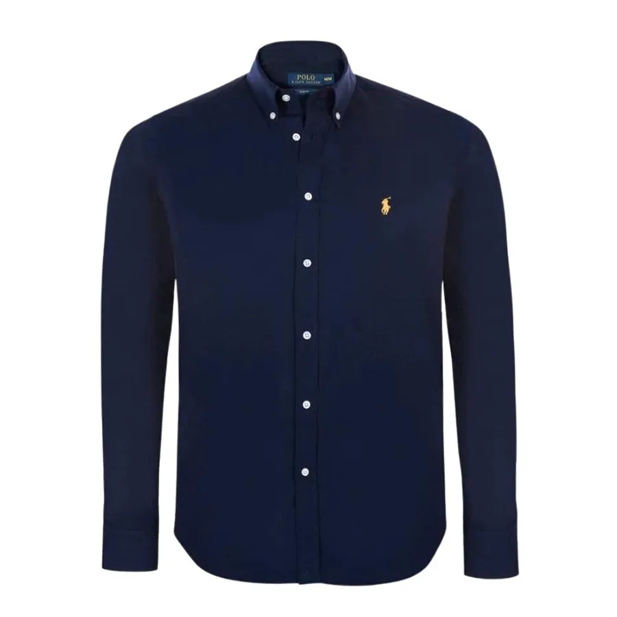 Áo Sơ Mi Dài Tay Nam Ralph Lauren Slim Fit RA866752 Màu Xanh Navy Size L