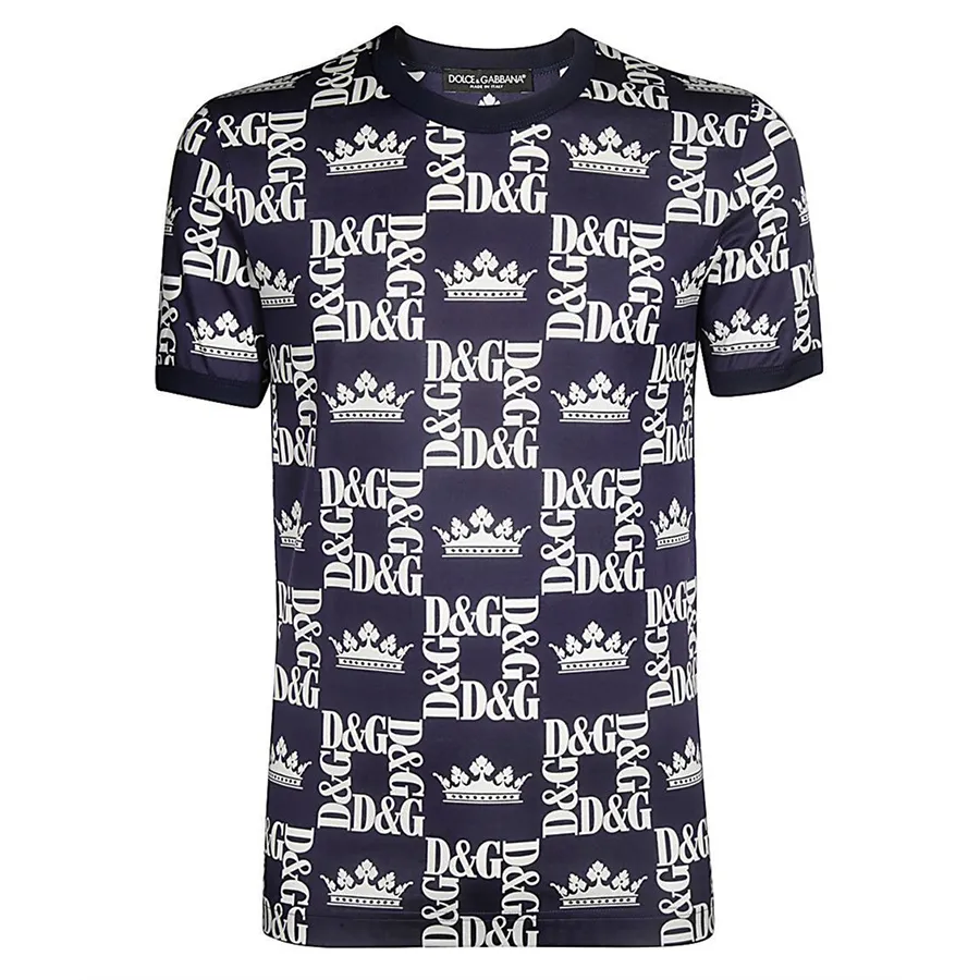 Thời trang Dolce & Gabbana Xanh navy - Áo Phông Nam Dolce & Gabbana D&G T-shirt G8HI7T FS77C Màu Xanh Navy Size 44 - Vua Hàng Hiệu