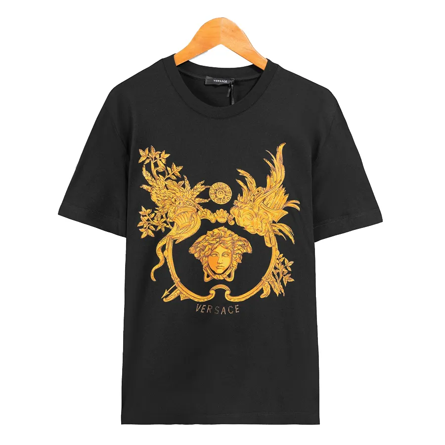 Versace Áo phông - Áo Phông Versace Logo Medusa T-Shirt 1002752_1A02020 Màu Đen Size S - Vua Hàng Hiệu