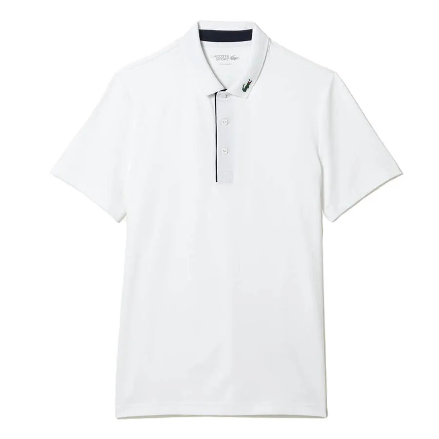 Thời trang 94% polyester 6% elastane - Áo Polo Nam Lacoste Sport Jersey Golf Polo DH3982-11-522 Màu Trắng Size 4 - Vua Hàng Hiệu