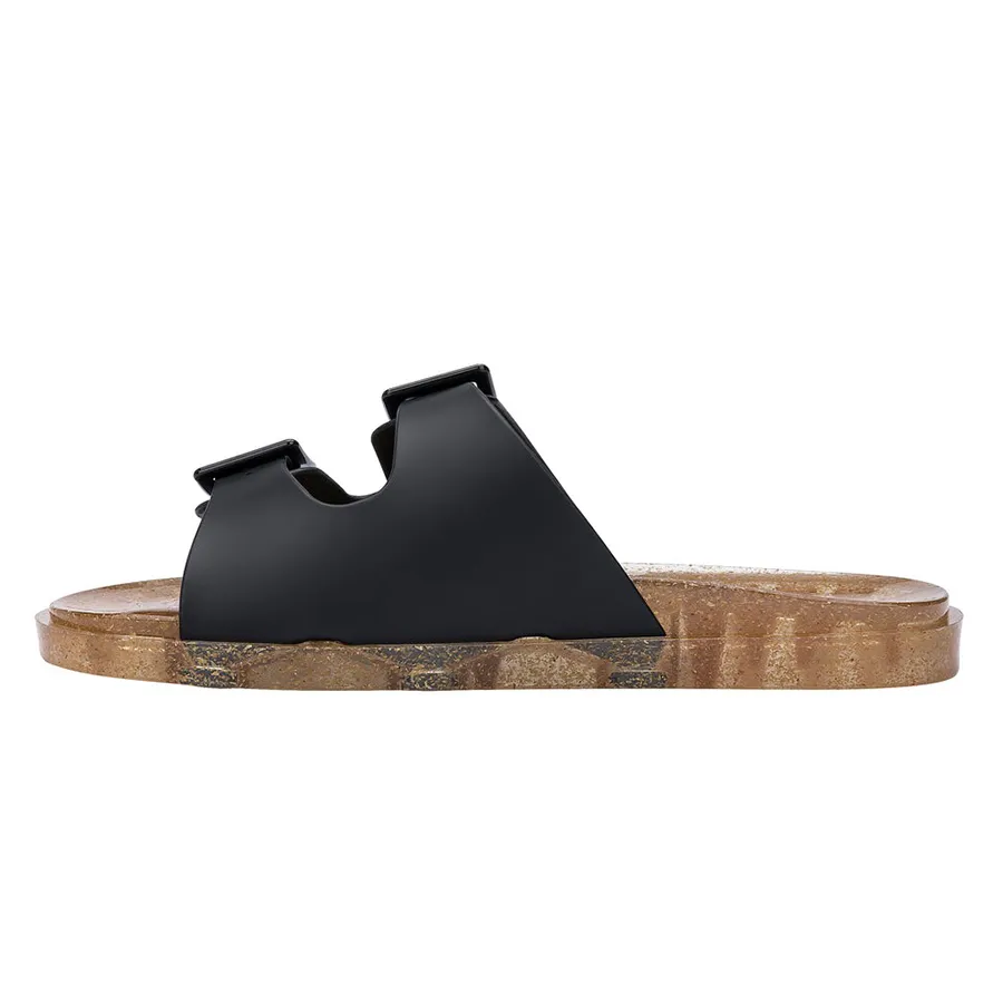 Dép Sandal Melissa Wide Slide MLS013 Màu Đen Size 40 | Vua Hàng Hiệu