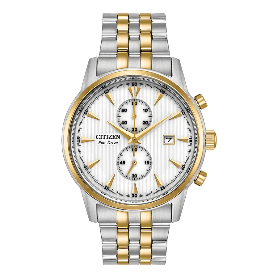 Đồng Hồ Nam Citizen Eco-Drive CA7004-54A Màu Bạc Vàng