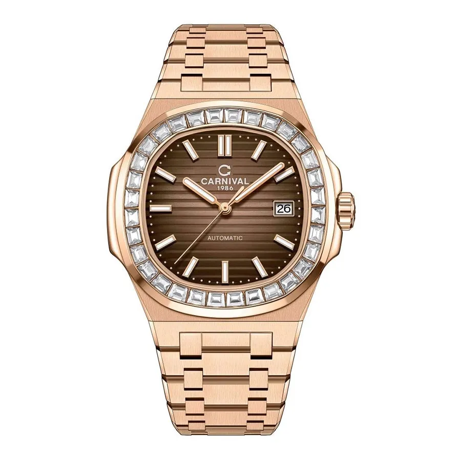 Đồng Hồ Nam Carnival Nautilus Automatic 8108G-VH-N G8108.306.414 Màu Vàng Nâu