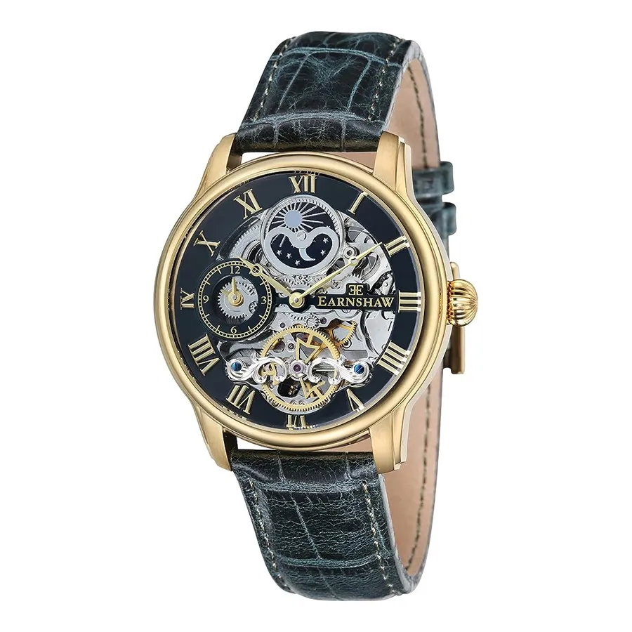 Đồng hồ Anh - Đồng Hồ Nam Thomas Earnshaw Automatic Longitude ES-8006-09 Màu Xanh Vàng - Vua Hàng Hiệu