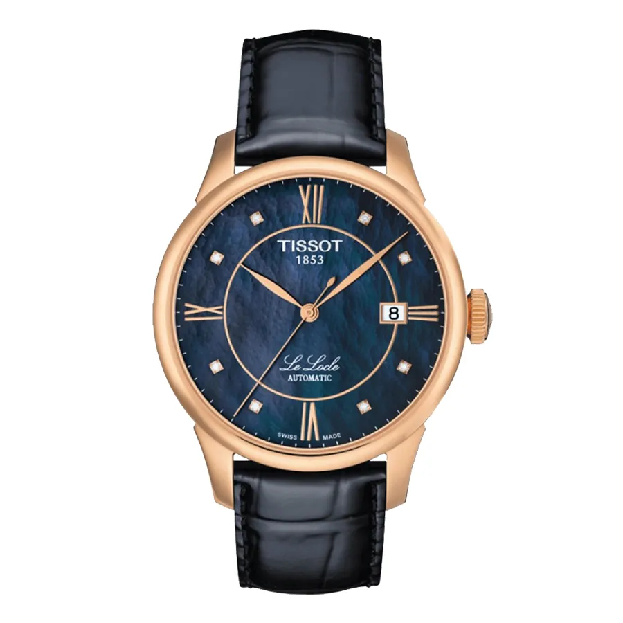 Đồng Hồ Nam Tissot Le Locle Diamond T41.6.423.96 Màu Đen Vàng