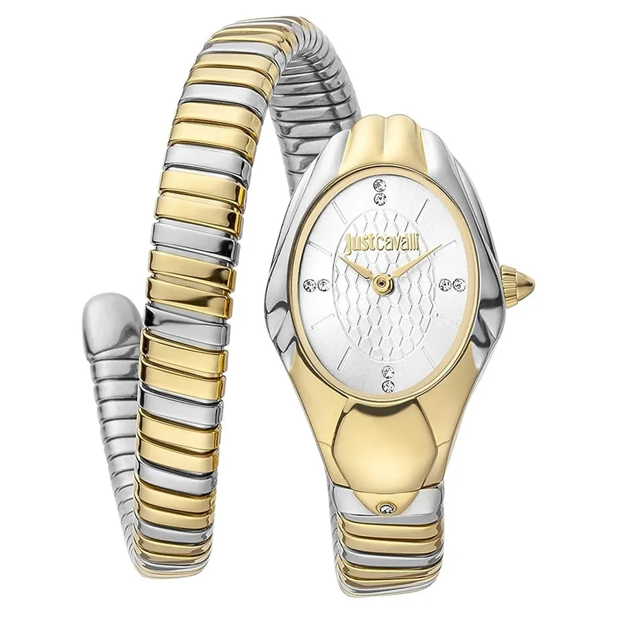 Just Cavalli Mã giảm giá - Đồng Hồ Nữ Just Cavalli Women's Snake Watch JC1L182M0025 Màu Bạc Phối Vàng Gold - Vua Hàng Hiệu