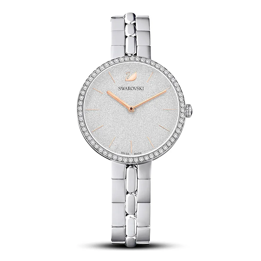 Đồng hồ Áo - Đồng Hồ Nữ Swarovski Cosmopolitan Watch Swiss Made, Metal Bracelet, Silver Tone, Stainless Steel 5517807 Màu Bạc - Vua Hàng Hiệu