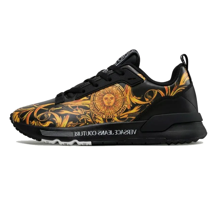 Giày Versace Sneakers - Giày Sneaker Nam Versace 72YA3SAA ZS236 G89 Màu Đen Vàng Size 39 - Vua Hàng Hiệu