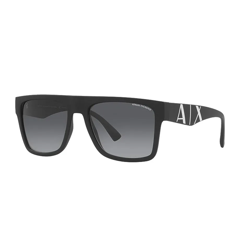 Kính mắt Armani Exchange Đen xám - Kính Mát Nam Armani Exchange Men's Rectangular Sunglasses AX4113S Màu Đen Xám - Vua Hàng Hiệu