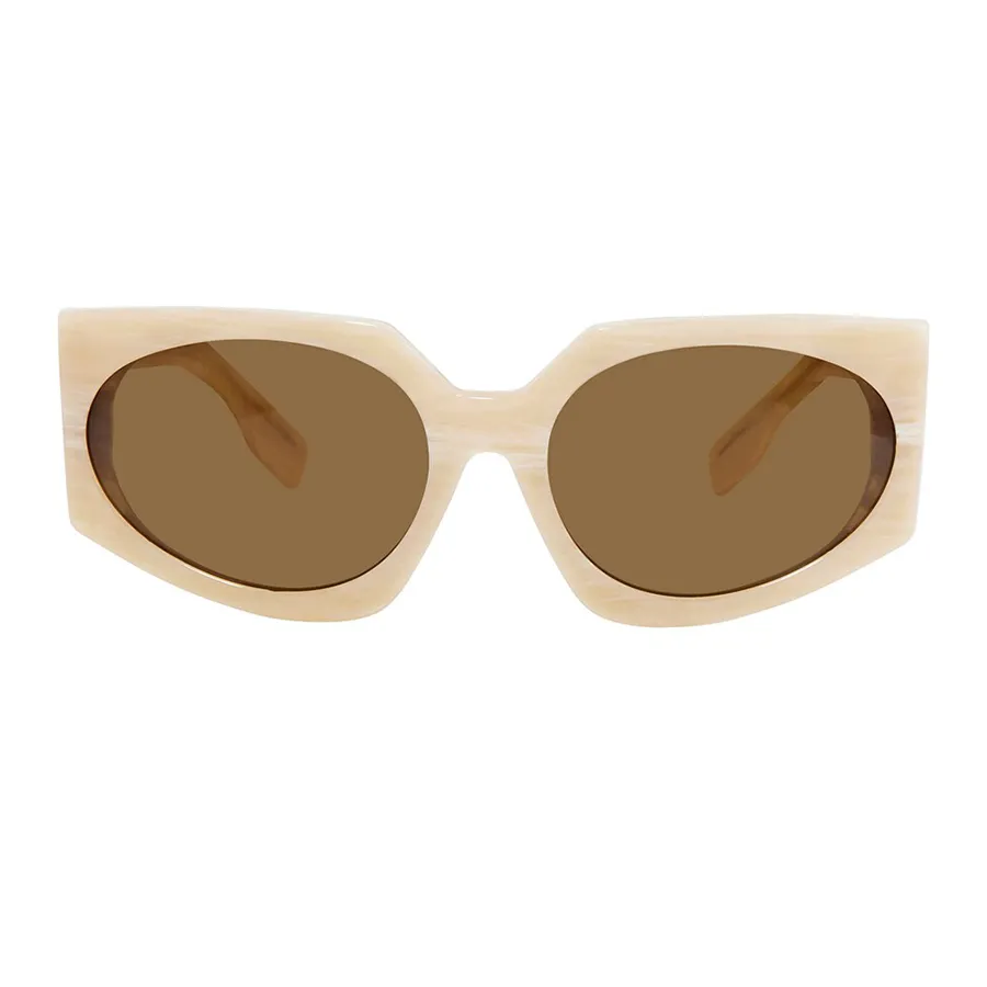 Kính mắt Burberry Có sẵn - Kính Mát Nữ Burberry Brown Irregular Sunglasses BE 4306 305573 60 Màu Nâu - Vua Hàng Hiệu