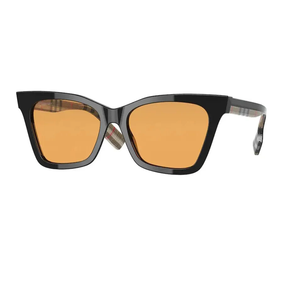 Kính mắt Burberry Có sẵn - Kính Mát Nữ Burberry Elsa Dark Orange Cat Eye Ladies Sunglasses BE 4346F 394274 Màu Cam - Vua Hàng Hiệu